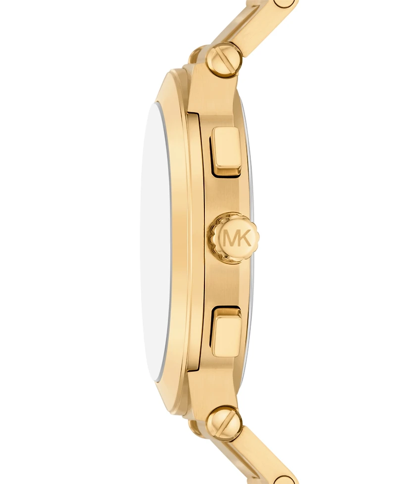 Michael Kors Men's Billie Quartz Chronograph Gold Stainless Steel Watch 44mm