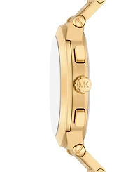 Michael Kors Men's Billie Quartz Chronograph Gold Stainless Steel Watch 44mm