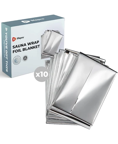 LifePro Thermal Heat Retention Disposable Sauna Wrap Foil Blanket