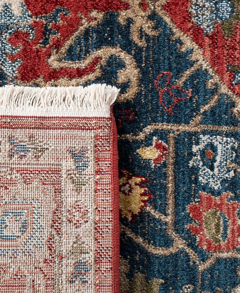 Lauren Ralph Lauren Camille LRL1225A Red and Navy 10' X 13' Area Rug