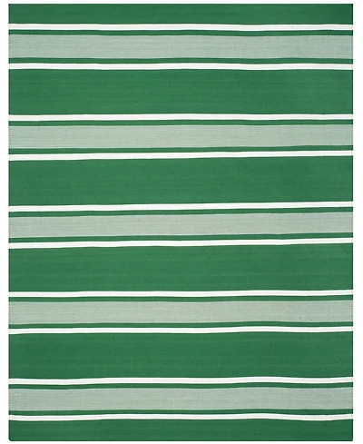 Lauren Ralph Lauren Hanover Stripe LRL2461B Green 8' X 10' Outdoor Area Rug