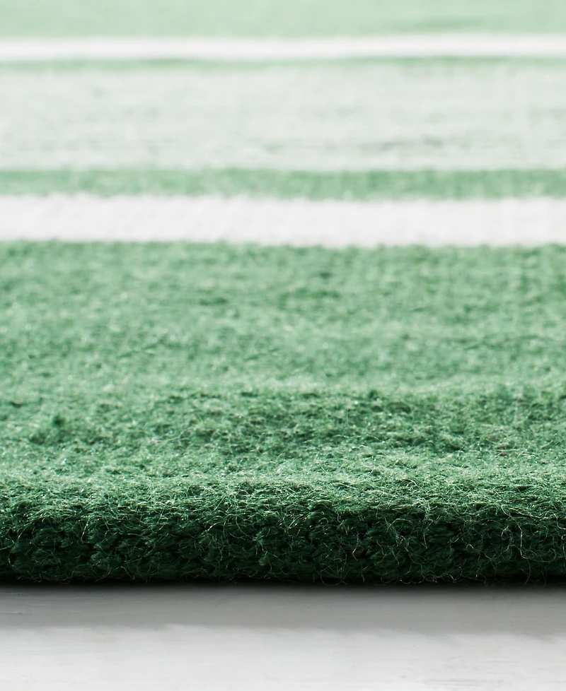 Lauren Ralph Lauren Hanover Stripe LRL2461B Green Outdoor Area Rug Collection