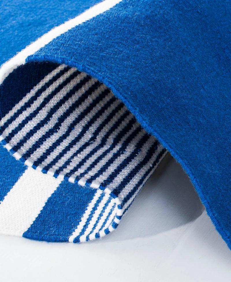 Lauren Ralph Lauren Hanover Stripe LRL2461C Blue 8' X 10' Outdoor Area Rug