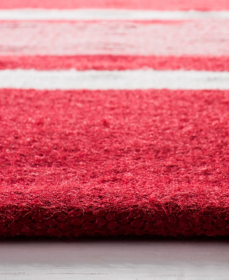 Lauren Ralph Lauren Hanover Stripe LRL2461D Red 4' X 6' Outdoor Area Rug