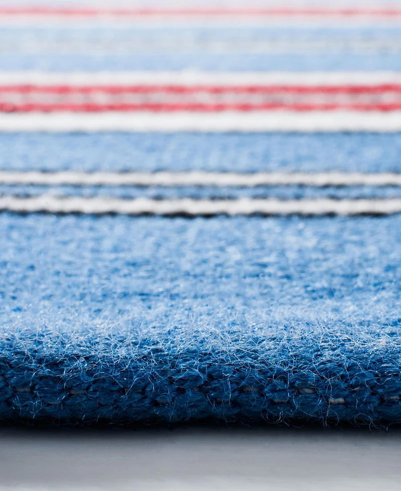 Lauren Ralph Lauren Leopold Stripe LRL2462D Royal Blue 4' X 6' Outdoor Area Rug