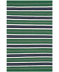 Lauren Ralph Lauren Leopold Stripe LRL2462K Green 4' X 6' Outdoor Area Rug