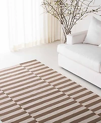Lauren Ralph Lauren Ludlow Stripe LRL7350C Sepia 4' X 6' Area Rug