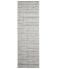 Lauren Ralph Lauren Miles Stripe LRL6400C Silver 2'6" X 8' Runner Area Rug
