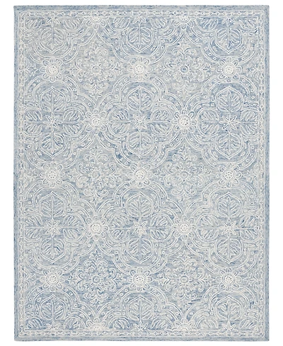 Lauren Ralph Lauren Etienne LRL6603M Blue and Ivory 9' X 12' Area Rug
