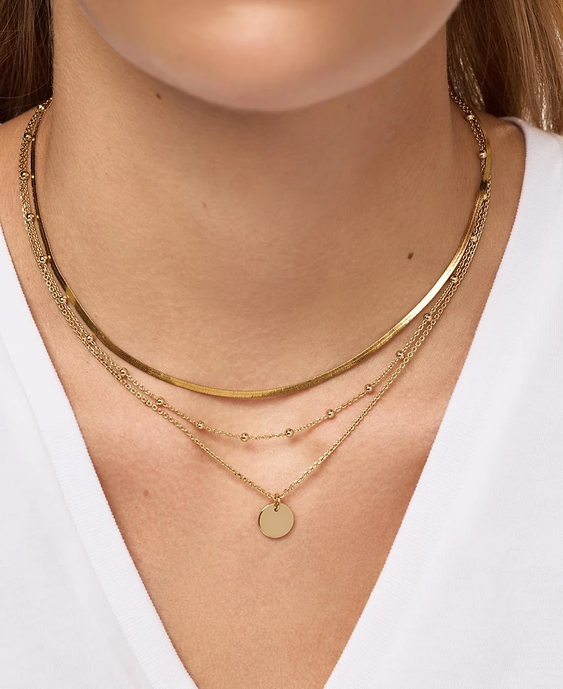 Ana Luisa Willow Set Gold-Plated Coin Necklace