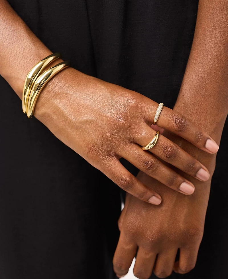 Ana Luisa Stevie Gold-Plated Band Ring