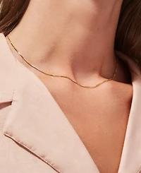 Ana Luisa Jo Gold-Plated Silver Box Chain Necklace