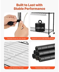 Sugift 6-Tier Indoor Plant Shelf with Grow Light 71in Tall Full Spectrum Led