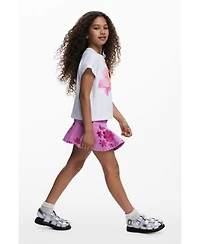 Desigual Girls Girls's Short denim floral skirt