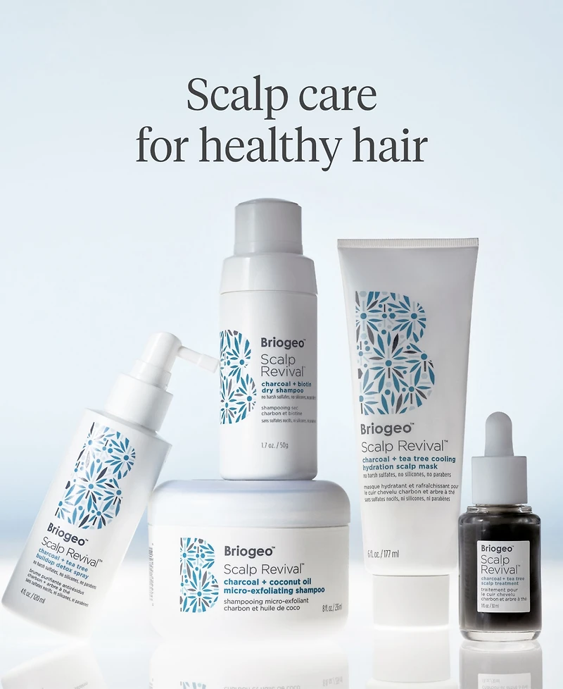 Briogeo Scalp Revival Charcoal + Tea Tree Buildup Detox Spray, 4 oz.