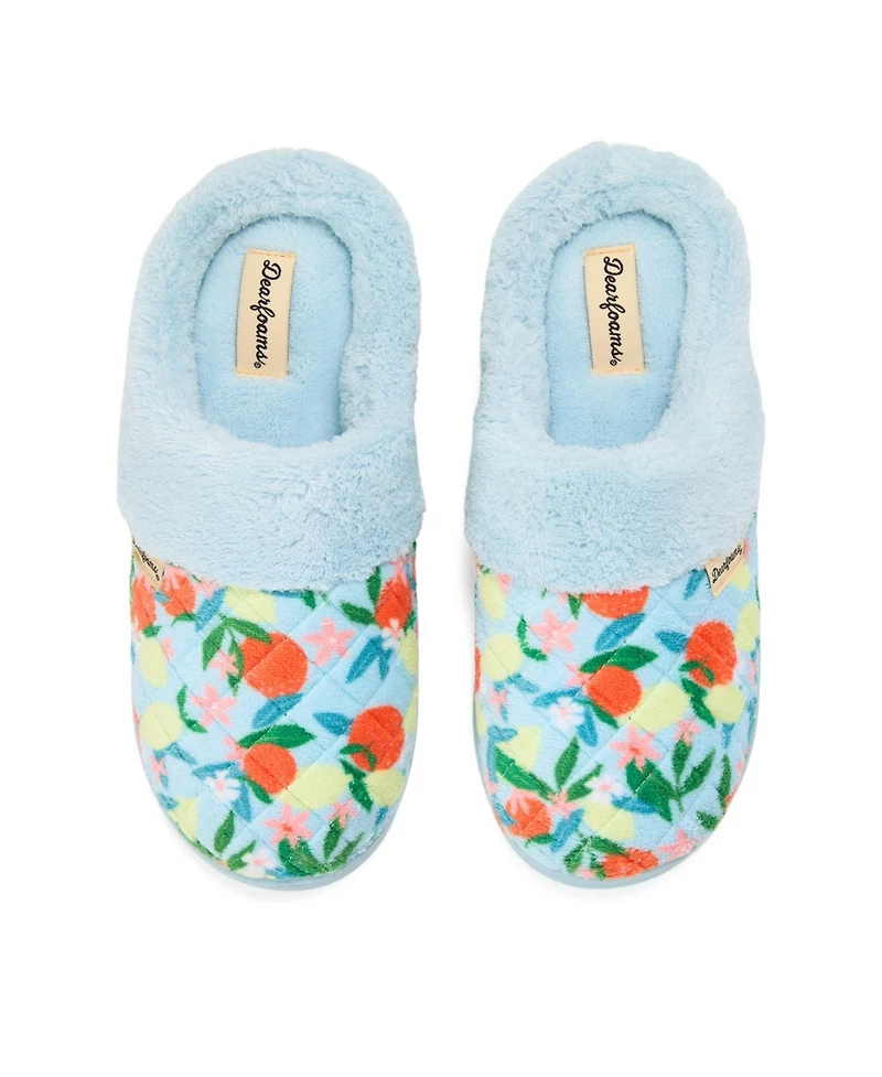 Dearfoams Women's Libby Quilted Terry Clog Slippers