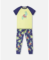 Deux par Deux Little Boys Cotton Two-Piece Pyjama Set