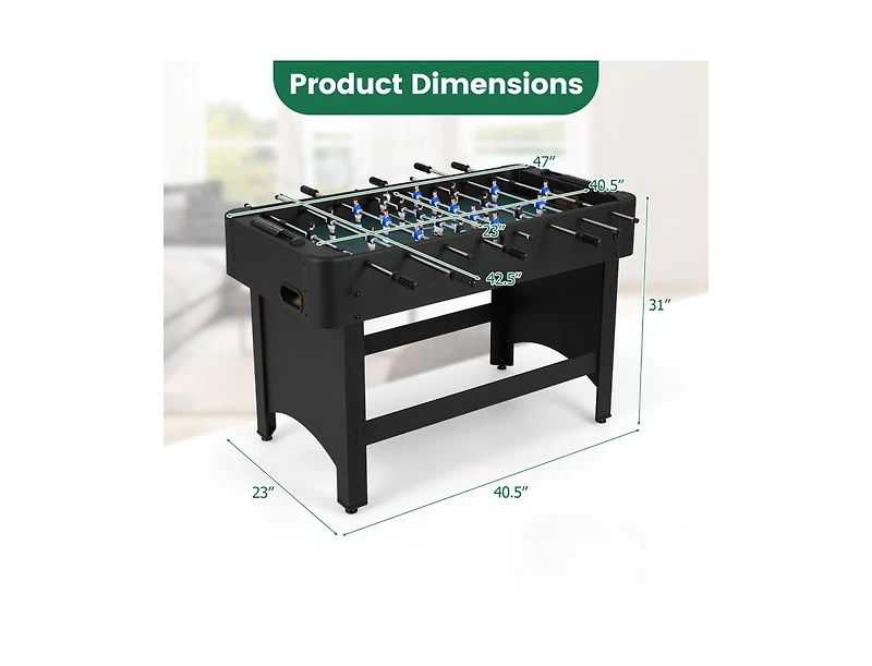 Slickblue Foosball Table Competition Full Soccer Game with 22
