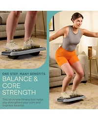 Lifepro 4-in-1 Aerobic Balance Board & Step Platform - Adjustable Non-Slip Slant Board & Stepper for Home Workouts