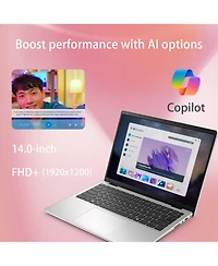 Dell 14 14" Traditional Laptop Amd Ryzen Ai 5 16GB Ram Amd Radeon Graphics 512GB Ssd Storage Windows 11 Home 60Hz - Silver