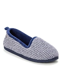 Dearfoams Women's Rachel Marled Chenille Closed Back Slippers
