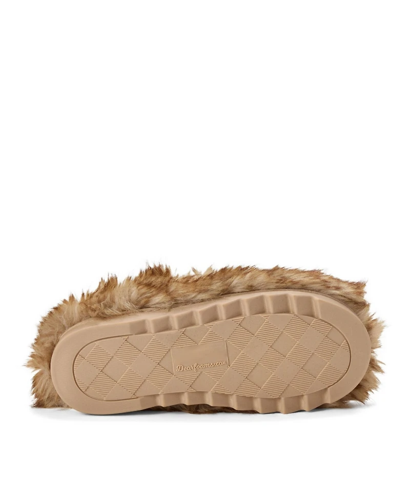 Dearfoams Women's Annabelle Pile Clog Slipper with Embellishment
