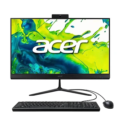 24" All-in-One Desktop Intel Core i3 1305U 8GB Ram Intel Uhd Graphics 512GB Ssd Windows 11 Home Full Hd Ips 120Hz - Black