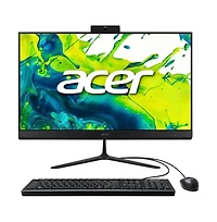 24" All-in-One Desktop Intel Core i3 1305U 8GB Ram Intel Uhd Graphics 512GB Ssd Windows 11 Home Full Hd Ips 120Hz - Black