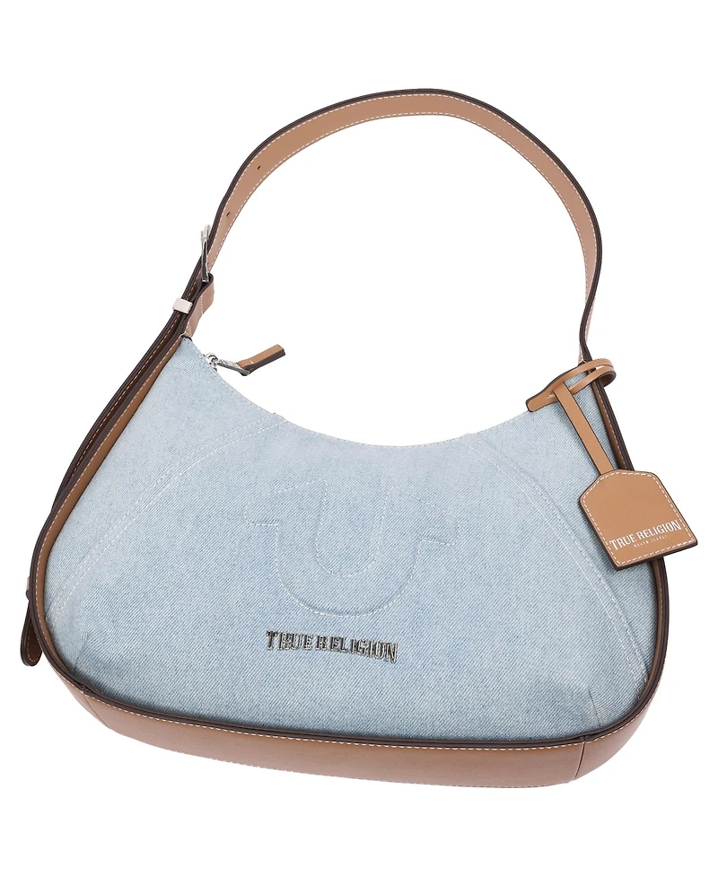 True Religion Denim Raised Horseshoe Hobo