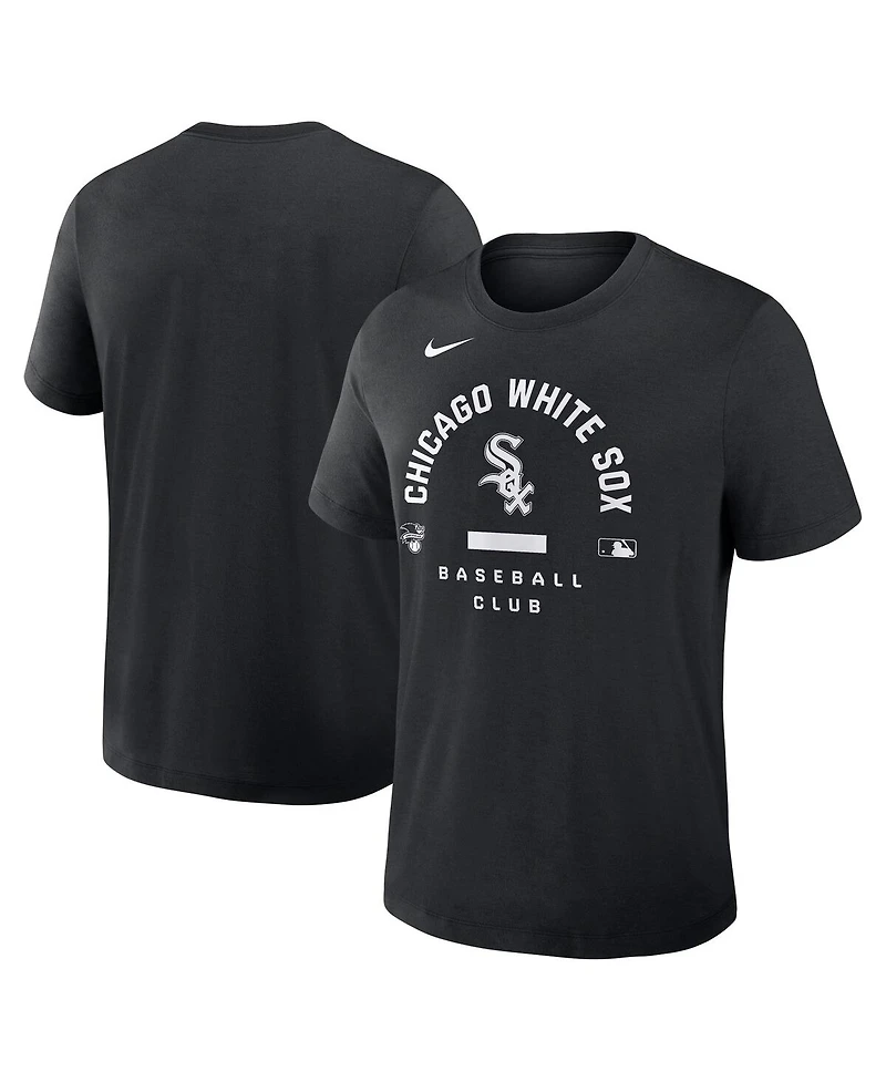 Nike Men's Black Chicago White Sox Authentic Collection Early Work Tri-Blend Dri-fit T-Shirt