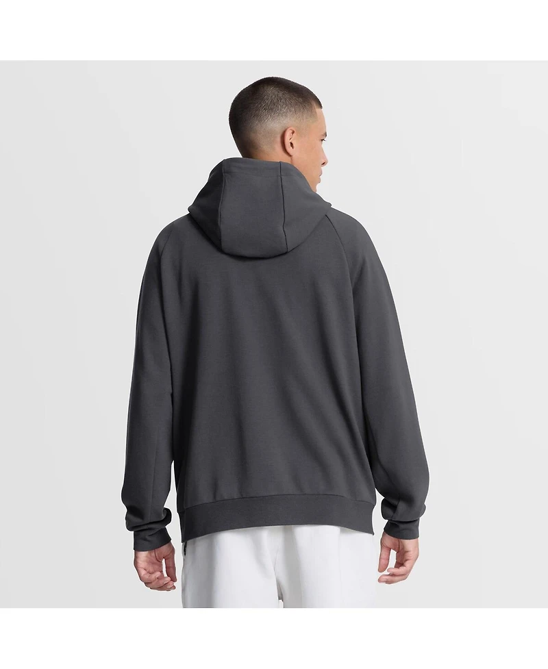 Nike Men's Anthracite Boston Red Sox Authentic Collection Player Raglan Dri-fit Full-Zip Hoodie