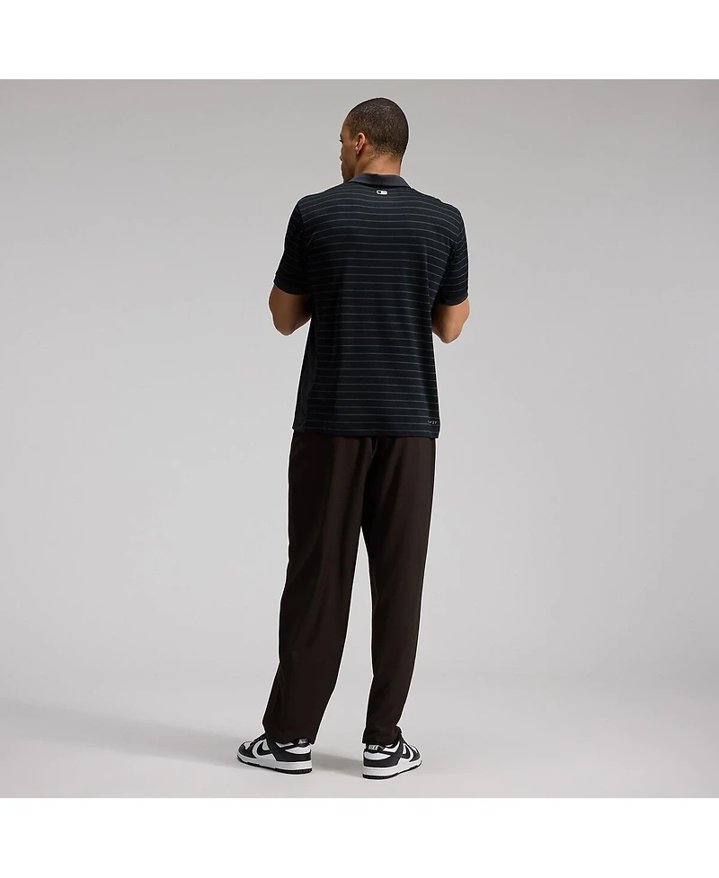 Nike Men's Black San Francisco Giants Authentic Collection Striped Victory Dri-fit Polo Shirt