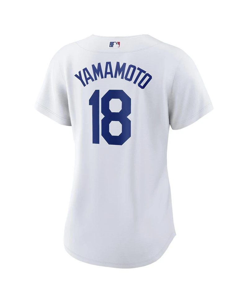 Nike Women's Yoshinobu Yamamoto White Los Angeles Dodgers Replica Jersey
