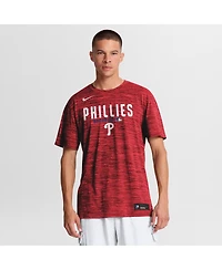 Nike Men's Red Philadelphia Phillies Authentic Collection Velocity Dri-fit T-Shirt