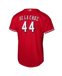 Nike Big Boys and Girls Elly De La Cruz Red Cincinnati Reds Alternate Replica Jersey
