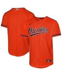 Nike Big Boys and Girls Orange Baltimore Orioles Alternate 2 Replica Jersey