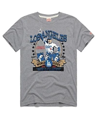 Homage Men's and Women's Freddie Freeman Gray Los Angeles Dodgers 2026 Gold Collection Walk Off Tri-Blend T-Shirt