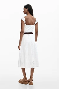Desigual Women's Midi embroidered dress