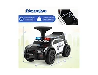 Slickblue Kids Ride On Sliding Car with Steering Wheel and Storage Compartment