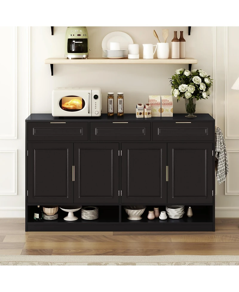 Rainsken Farmhouse Sideboard Buffet Cabinet