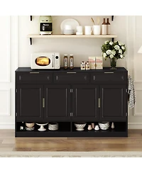 Rainsken Farmhouse Sideboard Buffet Cabinet