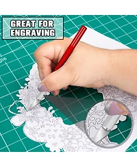 Gnuadz 2 Pack Exacto Knife Set Precision Paper Carving Crafts Art Hobby High Carbon Steel