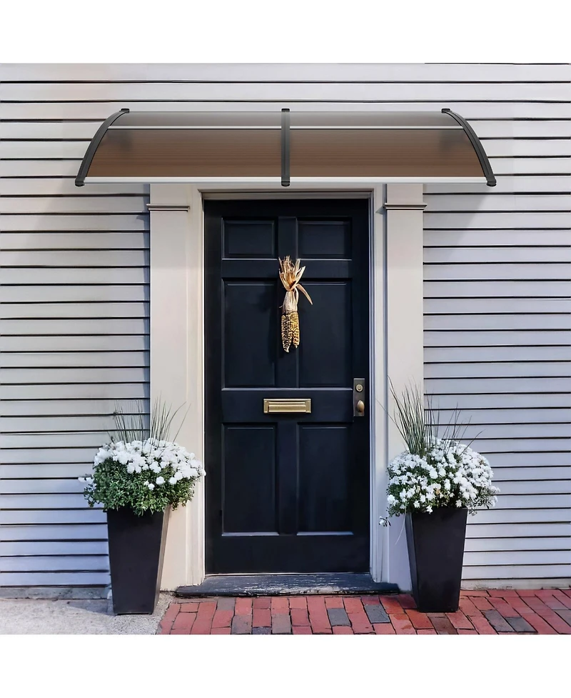Sugift Window Door Awning Canopy with Uv and Rain Protection for Entry Doors