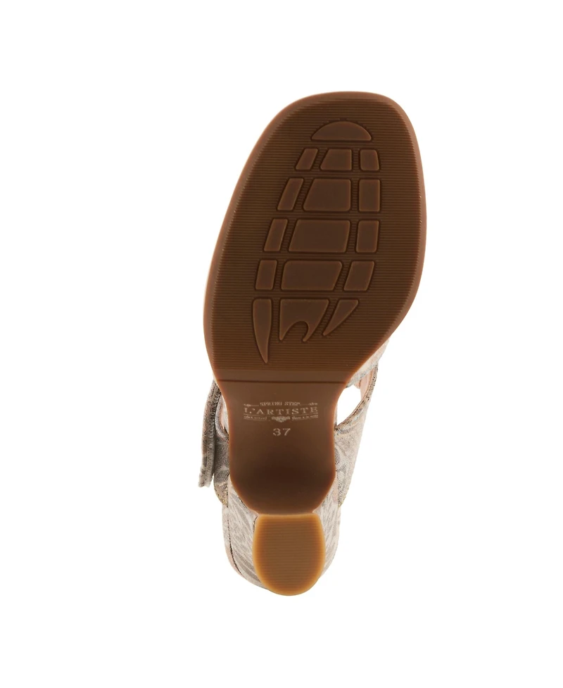 L'Artiste Women's Alania-Garden Slide with Leather Upper
