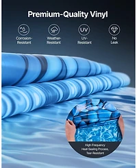 Givimo 24-ft Round Overlap Vinyl Pool Liner Fits 48-54 in Wall Height for Steel Pools