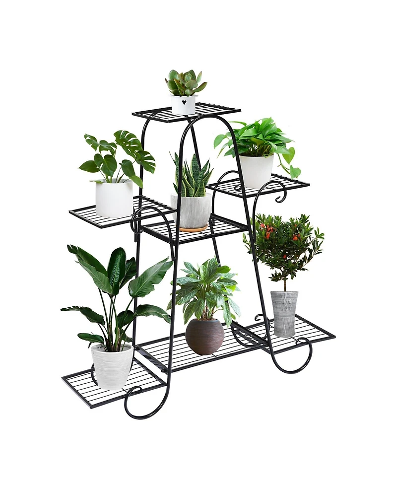 Sugift 7 Tier Metal Patio Plant Stand