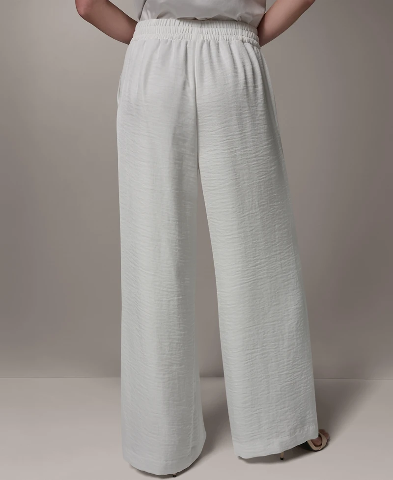 Donna Karan New York Women's Ripple Wide Leg Pants