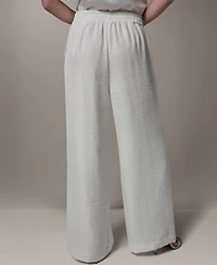 Donna Karan New York Women's Ripple Wide Leg Pants