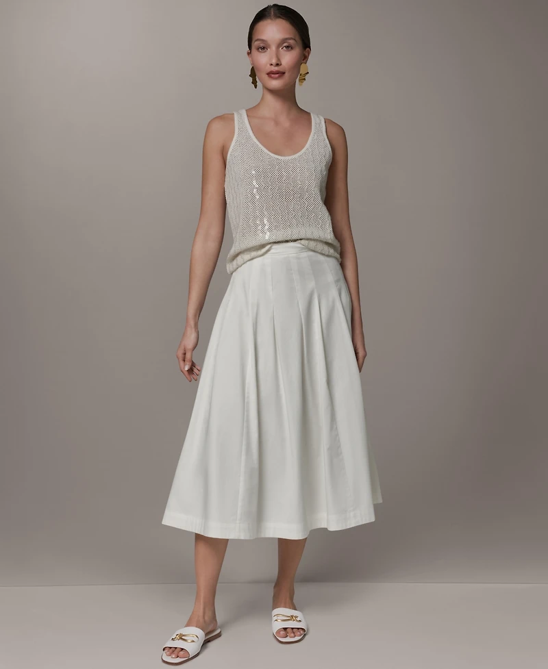Donna Karan New York Women's Pleated Midi Skirt