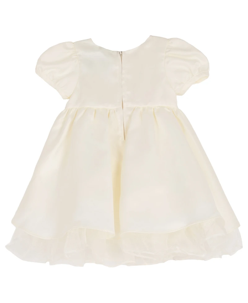 Rare Editions Baby Girls' Satin Dress and Bloomer, 2-Piece Set